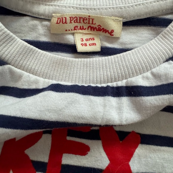 Little boy Dino t-shirt. It was brought from France and the material feels soft - Picture 2 of 2